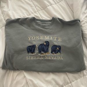 Yosemite Green Oversized Crew Neck Brandy Melville Pacsun